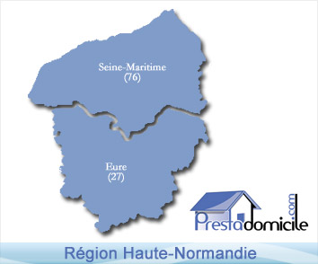 Prestadomicile est pr&eacute;sent sur toute la r&eacute;gion du Pays de Haute-Normandie