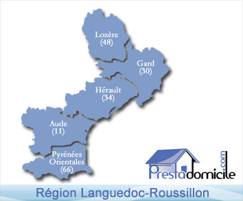 Prestadomicile est pr&eacute;sent sur tout le Languedoc-Roussillon
