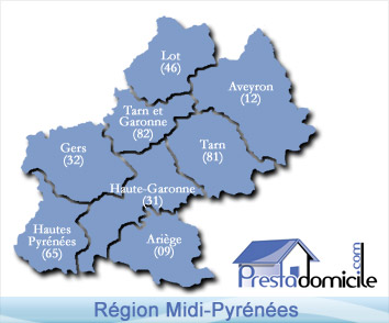 Prestadomicile est pr&eacute;sent sur toute la r&eacute;gion du Midi-Pyr&eacute;n&eacute;es