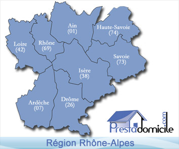 Prestadomicile est pr&eacute;sent sur toute la r&eacute;gion Rh&ocirc;ne-Alpes