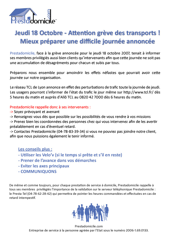 Mieux pr�parer une difficile journ�e annonc�e.